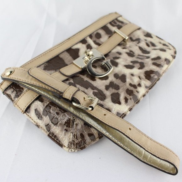 Guess Animal Print Wristlet/Clutch - Picture 2 of 4